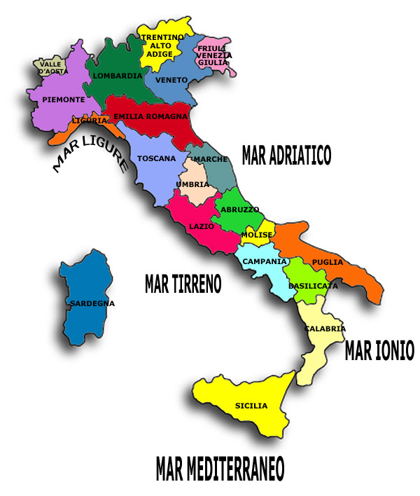 Risultati immagini per le regioni italiane