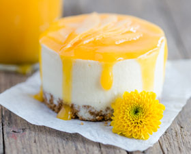 Cheesecake al mango senza cottura