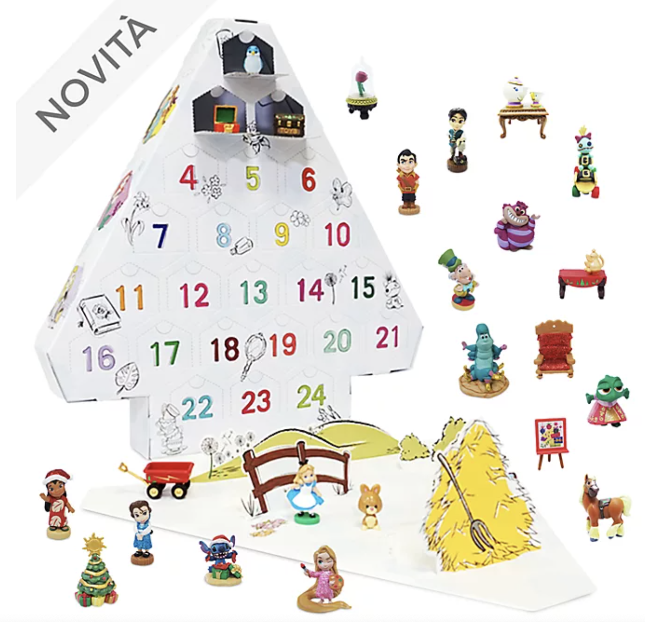 24 giorni di Natale calendario per l'adozione di Natale Houssem Calendario dell'avvento 2021 giochi educativo per bambini con campi scientifici e minerali 24 pezzi 